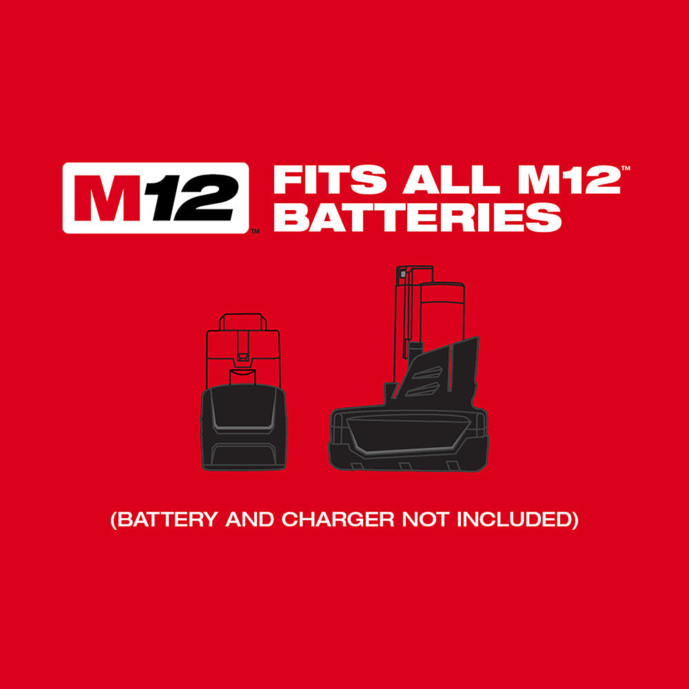 Milwaukee 2447-20 M12 12V 3/8 Cordless Li-Ion Crown Stapler - Bare Tool