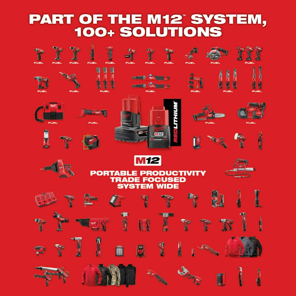 Milwaukee 2560-20 M12 FUEL 12V 3/8 Inch Extended Reach Ratchet Bare Tool