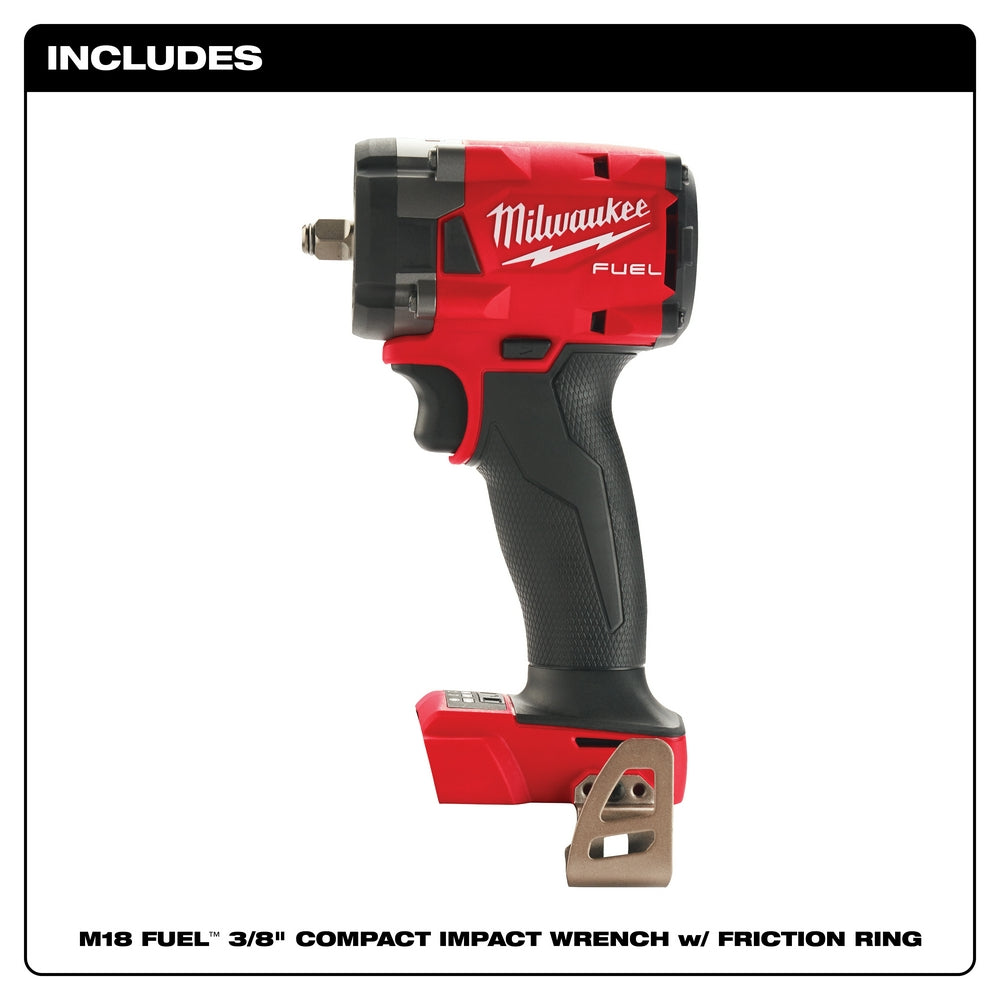 Milwaukee 2854-20 M18 FUEL 18V 3/8 Impact Wrench w/Friction Ring -Bare Tool